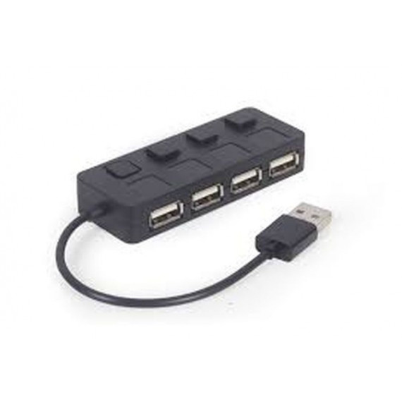 GEMBIRD Hub USB 2.0 4 Puertos con Interruptor