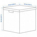 Tjena Caja/tapa 32X35X32 Blanco  IKEA