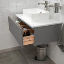 Godmorgon Armario Lavabo 1 Cajon 80X47X29 Gillburen Gris Oscuro  IKEA