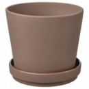 Klarbar Maceta con Plato 12 Int/ext Marron  IKEA