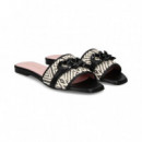 Pala Eslabon Textil Negro/blanco  PRETTY BALLERINAS