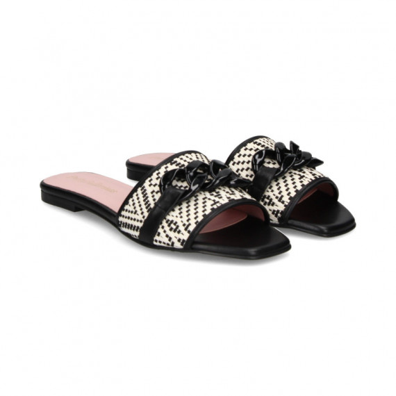 Pala Eslabon Textil Negro/blanco  PRETTY BALLERINAS