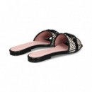 Pala Eslabon Textil Negro/blanco  PRETTY BALLERINAS
