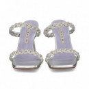 2 Tiras Trenzadas Strass Plata  ALBANO