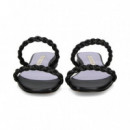 2 Tiras Trenzadas Strass Negro  ALBANO