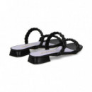 2 Tiras Trenzadas Strass Negro  ALBANO