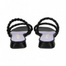 2 Tiras Trenzadas Strass Negro  ALBANO