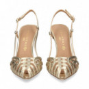 sin Talon Enrejado Platino  CHANTAL