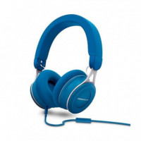 ENERGY SISTEM Auriculares  Urban 3 Mic Azul Deep Bass/control Voz/acabados Metalicos - Guanxe Atlantic Marketplace