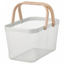 Risatorp Cesta Doble Asa 27X42X23 Blanco  IKEA