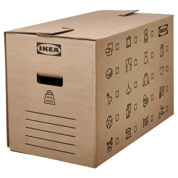 Dundergubbe Caja Mudanza 80L 64X34X40 Marron  IKEA