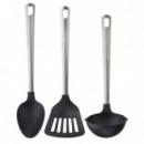 Direkt Set Utensilios Cocina X3 Inox/ngr  IKEA