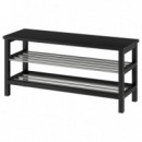 Tjusig Banco/zapatero 108X34X50 Negro  IKEA