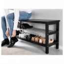 Tjusig Banco/zapatero 108X34X50 Negro  IKEA