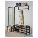 Tjusig Banco/zapatero 108X34X50 Negro  IKEA