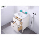 Hemnes Armario Lavabo 2 Cajones 60X47X83 Blanco  IKEA