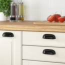 Eneryda 89 Mm Tirador Concha Negro 2-P  IKEA