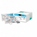 Silkam black seda trenzada hilo + aguja 10 sobres