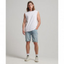 Camiseta sin Mangas Vintage Logo Bordado de SUPERDRY