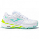 Zapatillas Joma T.slam Lady 2332 Blanco Celeste  JOMA PADEL