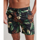 Bañador de Estampado Hawaiano SUPERDRY