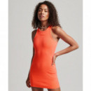 Vestido sin Mangas Code Logo Essential de SUPERDRY