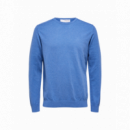 Jerséis y Sudaderas Jersey SELECTED Berg Algodón Pima True Navy