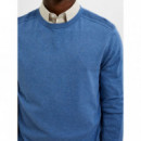 Jerséis y Sudaderas Jersey SELECTED Berg Algodón Pima True Navy