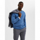 Jerséis y Sudaderas Jersey SELECTED Berg Algodón Pima True Navy