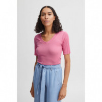 B-YOUNG Camisetas Mujer Camiseta B.young Sanana Begonia Pink - Guanxe Atlantic Marketplace