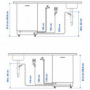 Lagan (e) Lavavaj 60 Integrado Blanco  IKEA