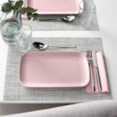 Fargklar Plato 30X18 Mate Rosa Claro X4  IKEA