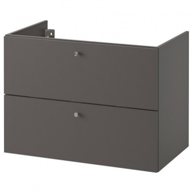 Godmorgon Armario Lavabo 2 Cajones 80X47X58 Gillburen Gris Oscuro  IKEA