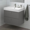 Godmorgon Armario Lavabo 2 Cajones 80X47X58 Gillburen Gris Oscuro  IKEA