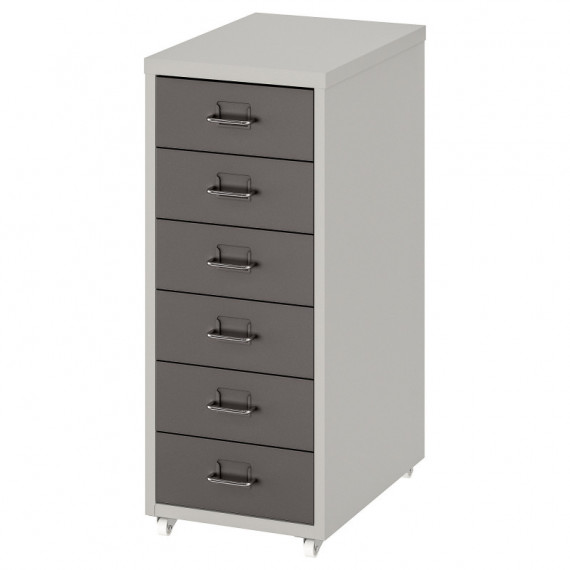 Helmer Cajonera/ruedas 28X69 Gris Oscuro/gris Claro  IKEA