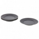 Strimmig Plato 27 Gris X4  IKEA