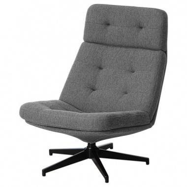 Havberg Sillon Giratorio Lejde Gris/negro  IKEA