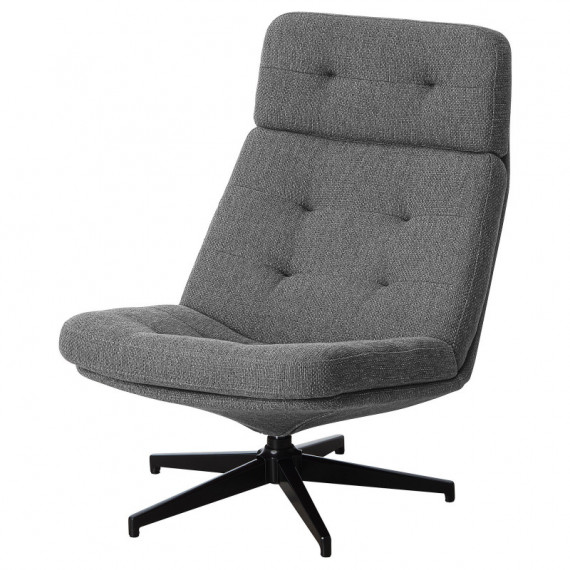 Havberg Sillon Giratorio Lejde Gris/negro  IKEA