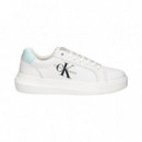 Deportivo Piel Blanco  CALVIN KLEIN