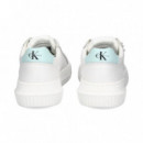 Deportivo Piel Blanco  CALVIN KLEIN