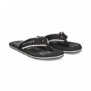 Flip Flop Negro  TOMMY HILFIGER