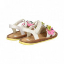 Sandalia Bebe Flores Multi Blanco  CAMPER