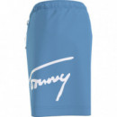 Bañador de Medio Largo con Logo Distintivo Tommy Jeans  TOMMY HILFIGER