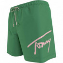 Bañador de Medio Largo con Logo Distintivo Tommy Jeans  TOMMY HILFIGER