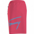 Bañador de Medio Largo con Logo Distintivo Tommy Jeans  TOMMY HILFIGER