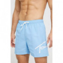 Bañador de Medio Largo con Logo Distintivo Tommy Jeans  TOMMY HILFIGER