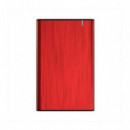 AISENS Caja Externa ASE-2525RED Disco Duro 2.5 USB 3.1 sin Tornillos