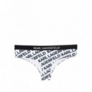 Bikini Braga Mujer KARL LAGERFELD Bikini Hipster W/ Logo Elastic