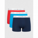 3PACK Boxer TOMMY JEANS Azul Marino Rojo Azul