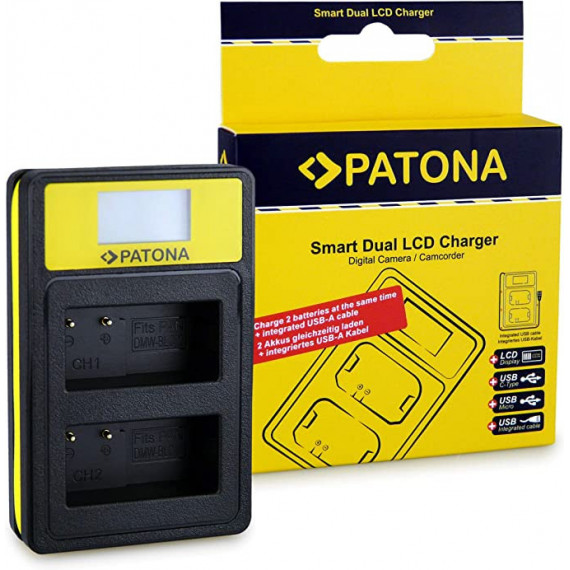 Cargador Dual PATONA para Panasonic BLC12